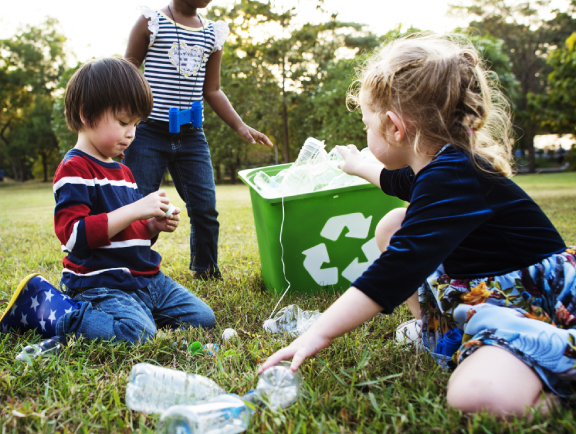 fomentando reciclaje en el colegio